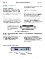 Preview for 2 page of PDi PD251-031A Quick Start Manual