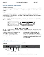 Preview for 2 page of PDi PD251-037 Quick Start Manual