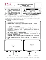 Предварительный просмотр 2 страницы PDi PDi-750A Installation And Operating Instructions