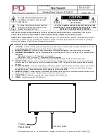 PDi PDI-750LCD Manual предпросмотр