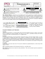 Preview for 3 page of PDi PDI-E24LEDA Service Manual