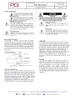 Предварительный просмотр 2 страницы PDi PDI-MCA24-AC Assembly Instructions Manual