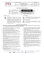 Предварительный просмотр 4 страницы PDi PDI-MCA24-AC Assembly Instructions Manual