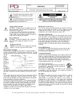 Preview for 2 page of PDi PDI-P14T2 Quick Start Manual