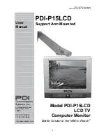 PDi PDI-P15LCD User Manual preview