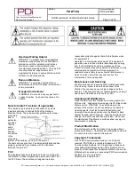 Предварительный просмотр 3 страницы PDi PDI-P19A Quick Start Manual