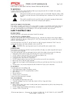 Preview for 2 page of PDi PDI-P26LCDC Installation And Operating Instructions Manual