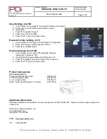 Preview for 9 page of PDi SW42LED Quick Start Manual