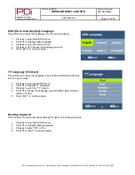 Preview for 21 page of PDi SW43LED User Manual