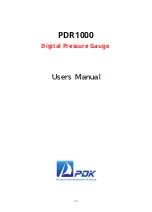 Preview for 1 page of PDK PDR1000 User Manual