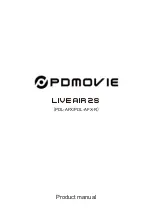 PDMOVIE Live Air 2S Product Manual предпросмотр