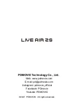 Предварительный просмотр 11 страницы PDMOVIE Live Air 2S Product Manual