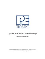 PE micro Cyclone for ARM Developer'S Manual предпросмотр