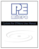 PE micro Cyclone for STMicro User Manual preview