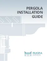 Peaceful Patios PERGOLA Installation Manual preview