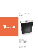 Peach 511003 Operating Instructions Manual preview