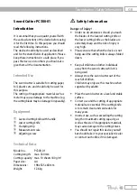 Предварительный просмотр 6 страницы Peach PC300-01 Operation And Safety Notes