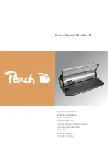 Peach Smart Binder 21 Operating Instructions Manual preview