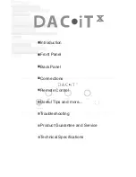 Preview for 4 page of Peachtree Audio DAC iTx User Manual