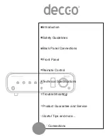 Preview for 3 page of Peachtree Audio Decco2 Owner'S Manual