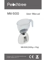 Предварительный просмотр 1 страницы Peachtree MV-500 User Manual