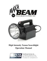 Предварительный просмотр 1 страницы Peak Beam Systems MAXA BEAM MBPKG-E Operation Manuals