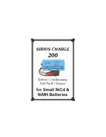 Предварительный просмотр 1 страницы Peak Electronics SIRIUS CHARGE 200 User Manual