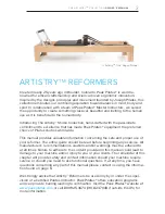 Preview for 3 page of Peak Pilates ARTISTRY SERIES Assembly And Owner'S Manual