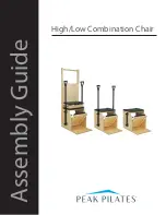 Peak Pilates High/Low Combination Chair Assembly Manual предпросмотр