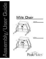 Предварительный просмотр 1 страницы Peak Pilates MVe Chair Assembly & User'S Manual