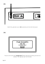 Предварительный просмотр 19 страницы Peak Scientific Genius AB-3G Installation Manual