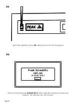 Предварительный просмотр 19 страницы Peak Scientific Genius NM-3G Installation Manual