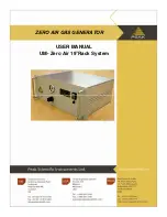 Peak Scientific Zero Air ZA015 User Manual preview