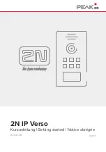 Preview for 1 page of Peak 2N IP Verso Getting Started