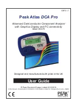 Peak Atlas DCA75 Pro User Manual preview