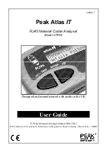 Preview for 1 page of Peak Atlas IT User Manual