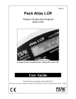 Preview for 1 page of Peak Atlas LCR40 User Manual