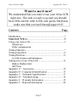 Preview for 2 page of Peak Atlas LCR40 User Manual