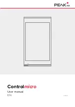 Peak Controlmicro PNX13-10001 User Manual preview