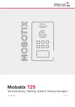 Preview for 1 page of Peak Mobotix T25 Getting Started