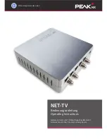 Peak NET-TV Operating Instructions Manual preview