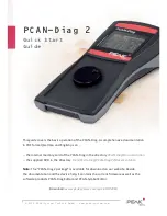 Peak PCAN-Diag 2 Quick Start Manual preview