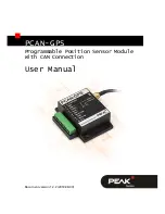 Peak PCAN-GPS User Manual preview