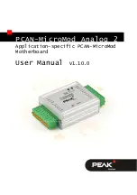 Preview for 1 page of Peak PCAN-MicroMod Analog 2 User Manual