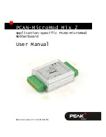 Предварительный просмотр 1 страницы Peak PCAN-MicroMod Mix 2 User Manual