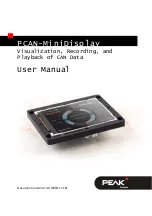 Peak PCAN-MiniDisplay User Manual preview