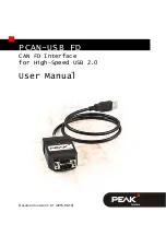 Peak PCAN-USB FD User Manual preview