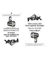 Peak PKC010WM Owner'S Manual preview