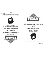 Peak PKC0AN Owner'S Manual preview