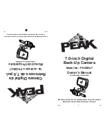 Peak PKC0BU7 Owner'S Manual And Warranty preview